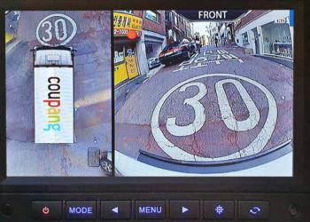 Coupang Around view display installed on delivery vehicle