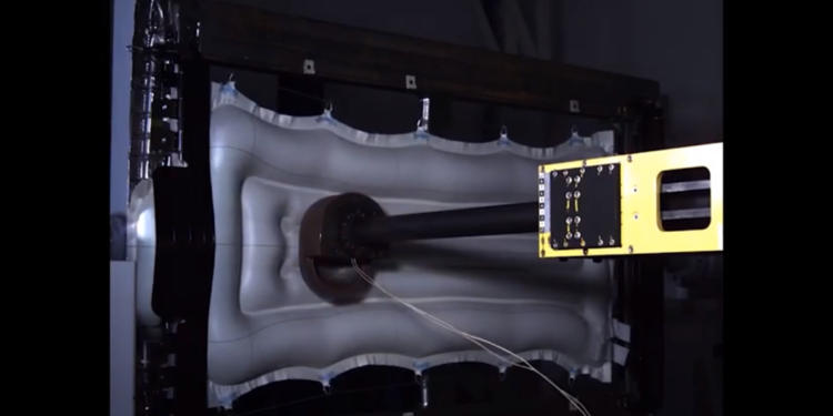 roof airbag tested for durability