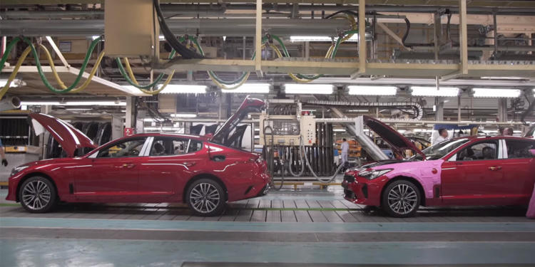 Kia Motors' Sohari plant production line
