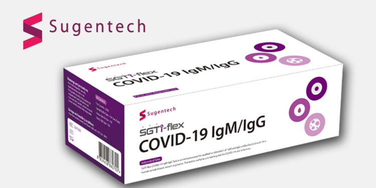 Sugentech's SGTi-flex COVID-19 IgM-IgG.