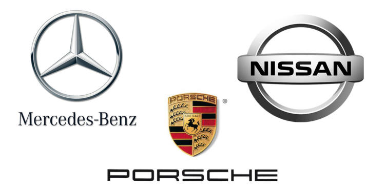benz, porsche, nissan