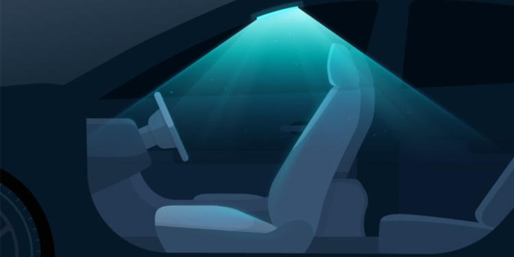Hyundai introduces UV light to sterilize car interiors. / photo courtesy of Hyundai Motor Group