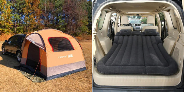 docking tents and sleeping pads