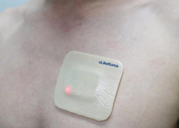 uLikeKorea's AI-Based COVID-19 Body Patch Monitoring Technology. photo courtesy of uLikeKorea