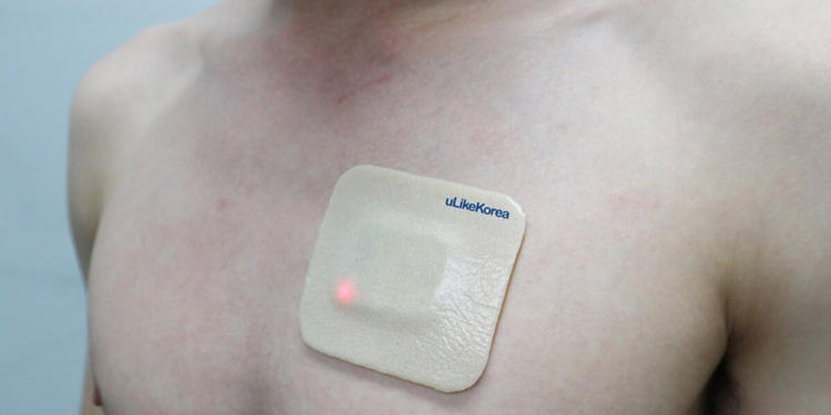 uLikeKorea's AI-Based COVID-19 Body Patch Monitoring Technology. photo courtesy of uLikeKorea