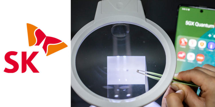 SK Telecom's QRNG chipset developed with ID Quantique and BTREE.