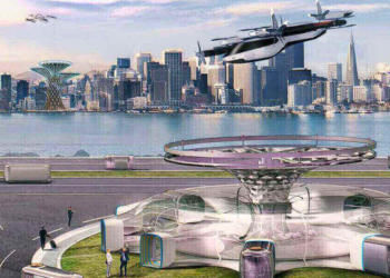 Hyundai Motor's air taxi hub presented at the Consumers Electronics Show 2020.