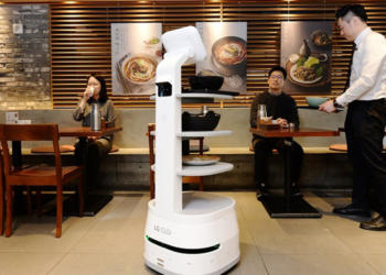 LG Electronics CLOi robot introduced last February.