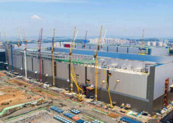 Samsung Electronics' NAND flash memory chip production plant in Pyeongtaek, Gyeonggi Province.