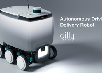 Woowa Brothers' new and improved Dilly Drive food delivery robot. / photo courtesy of Woowa Brothers