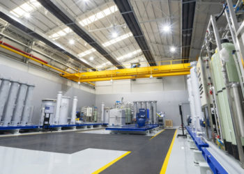 Hyundai Rotem’s manufacturing facility for hydrogen extractors. photo courtesy of Hyundai Rotem
