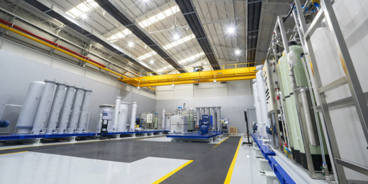 Hyundai Rotem’s manufacturing facility for hydrogen extractors. photo courtesy of Hyundai Rotem