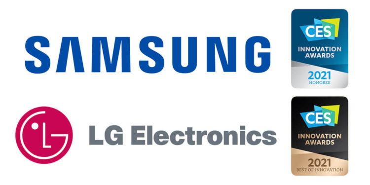 Samsung and LG receives numerous Innovation Awards at the 2021 Consumer Electronics Show (CES 2021) to be showcases virtually January 11.