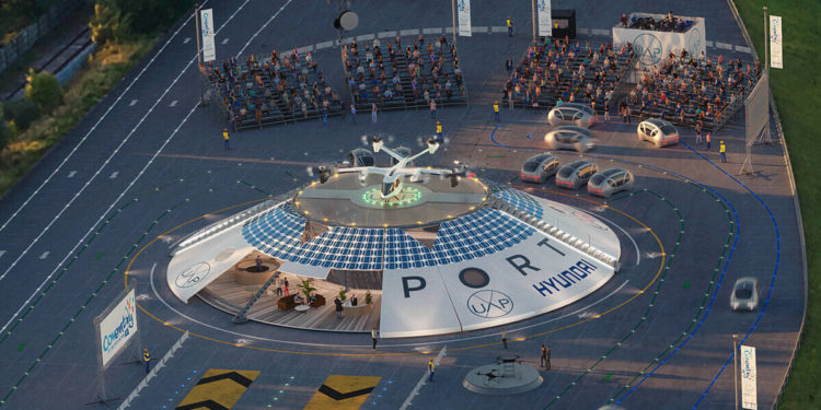 Hyundai Motor Group announces they would participate in the construction of Air-One, the world’s first electric Urban Air Mobility hub for eVTOL aircrafts. / photo courtesy of Hyundai Motor Group