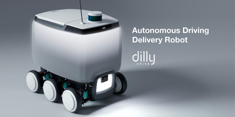 Hyundai and Woowa Brothers join hands to develop automated, contact-free delivery robots, heightening mobility solution safety and efficiency for customers. photo shows Woowa Brothers' new Dilly Drive