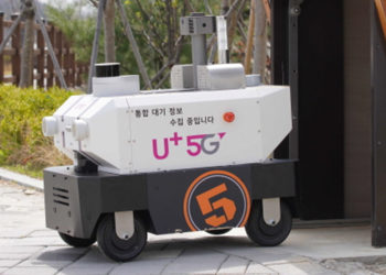 LG Uplus joins Jeonju City to launch and manage self-driving, 5G-connected ‘environment management robots’ that monitor and collect air quality data. / photo courtesy of LG Uplus
