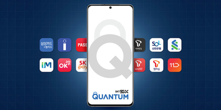 SK Telecom teamed up with Samsung Electronics to release the Galaxy Quantum 2, a QRNG-powered 5G smartphone optimized for performance and security. / photo courtesy of SK Telecom