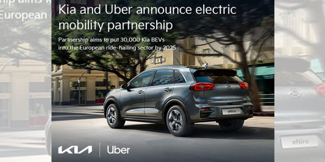 Kia formed an electric mobility partnership with Uber to accelerate Europe’s BEV adoption, offering educational campaigns and test drives to Uber drivers. / photo courtesy of Kia Corporation