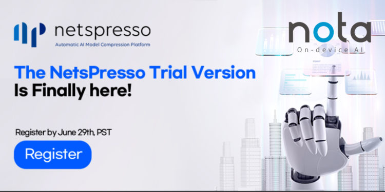 Nota, a South Korean on-device AI solution developer, promoted AI compression technology NetsPresso in the Arm AI Virtual Tech Talk series. / photo courtesy of Nota Inc.