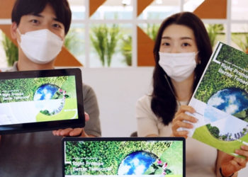 LG Innotek shared its ESG company accomplishments, including increasing green management tasks, providing employee support, and assisting shareholders. / photo courtesy of LG Innotek