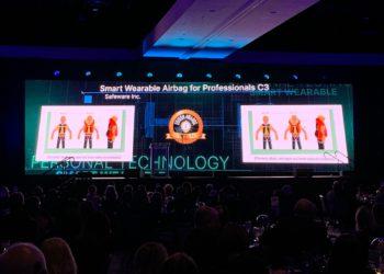 Safeware Inc.’s Smart Wearable Airbag C3 at the Edison Awards Ceremony