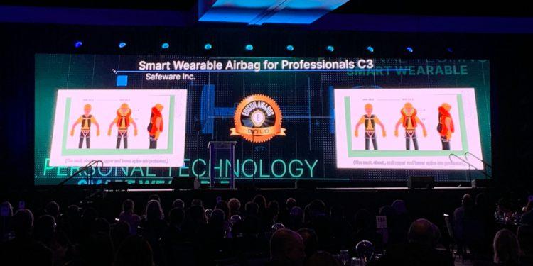 Safeware Inc.’s Smart Wearable Airbag C3 at the Edison Awards Ceremony