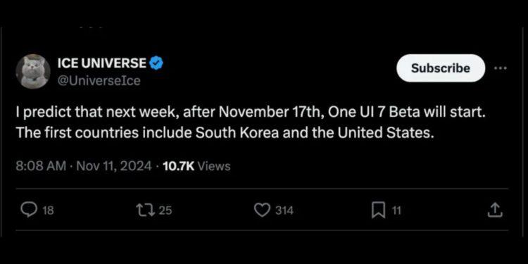 Samsung Galaxy One UI 7 Beta Likely Arriving Soon: Key Markets and Release Date Tipped
