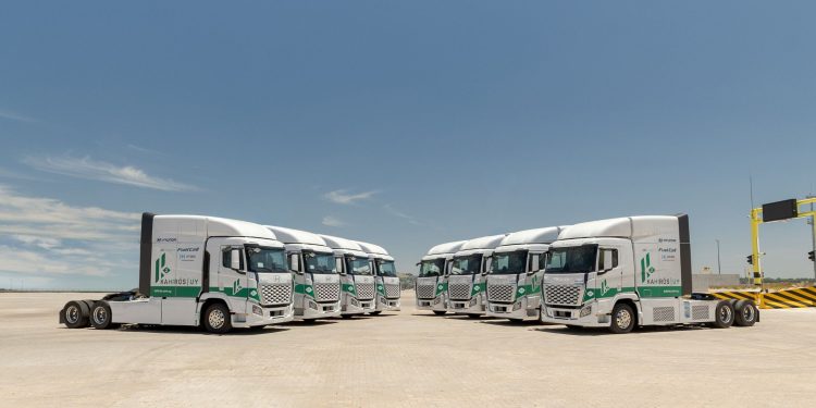 Hyundai deploys hydrogen truck fleet in Uruguay, marking South America debut