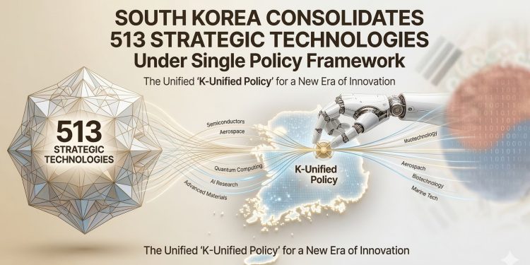 South Korea Consolidates 513 Strategic Technologies Under Single Policy Framework